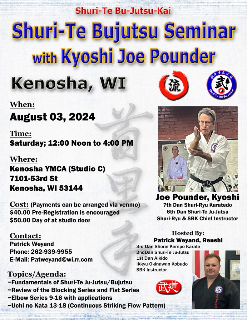 Joe Pounder Seminar Kenosha WI August 3, 2024